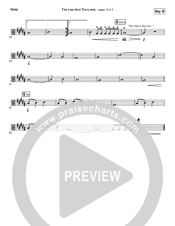 The Lion And The Lamb Viola (Big Daddy Weave)