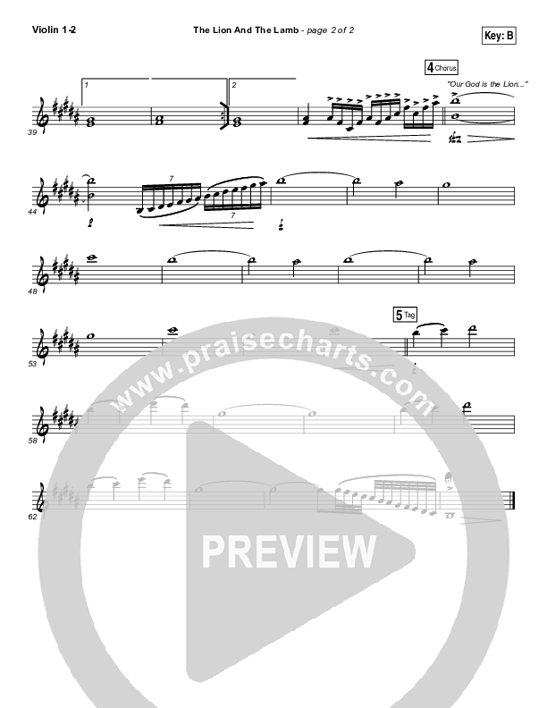 The Lion And The Lamb Violin 1/2 (Big Daddy Weave)