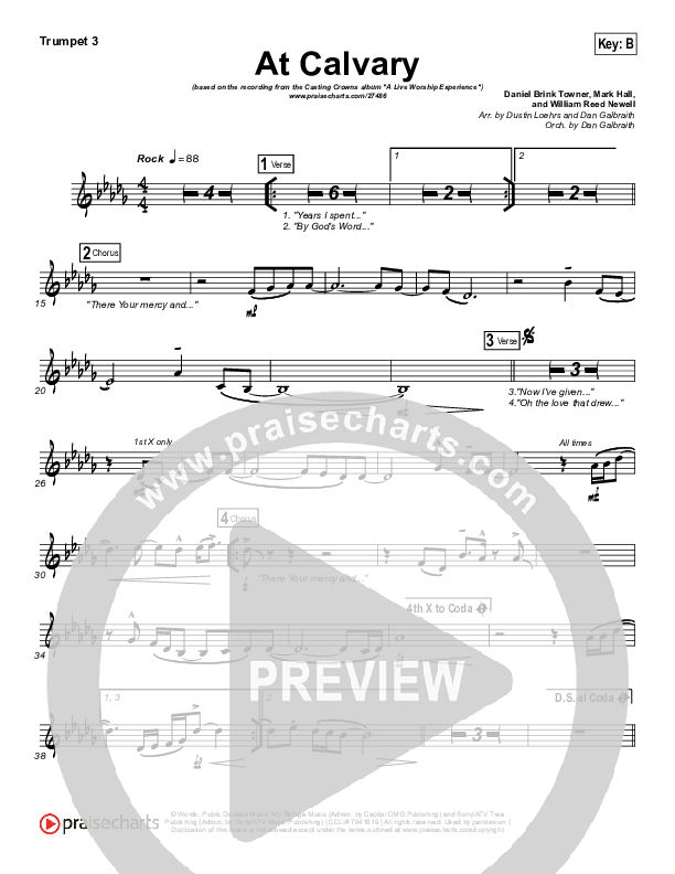 At Calvary Trumpet 3 (Casting Crowns)