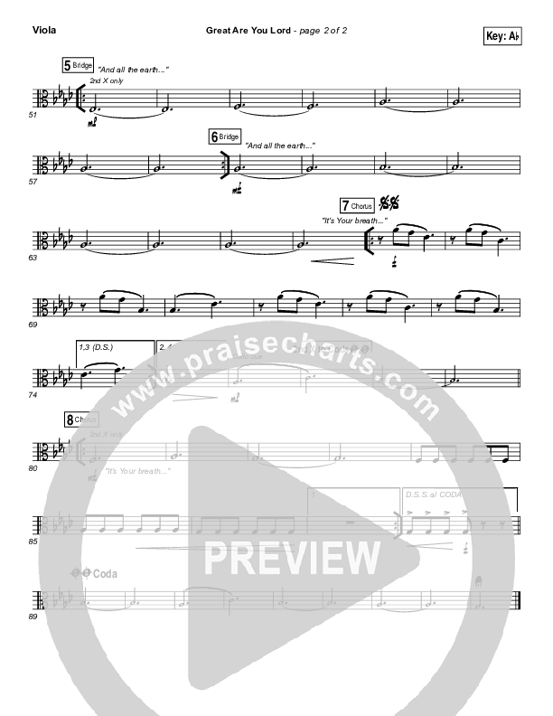 Great Are You Lord Viola (Casting Crowns)