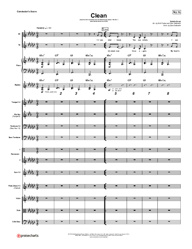 Clean Conductor's Score (Natalie Grant)