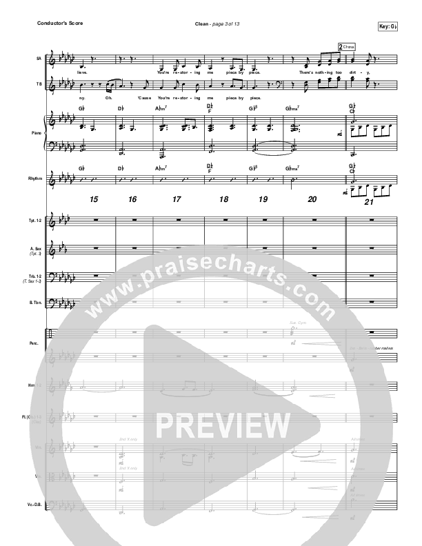 Clean Conductor's Score (Natalie Grant)