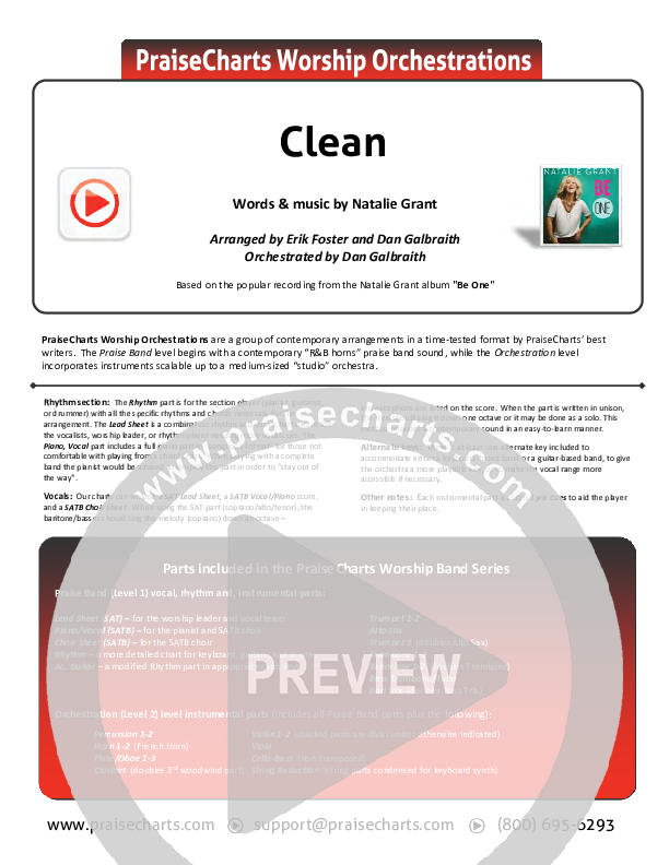 Clean Cover Sheet (Natalie Grant)