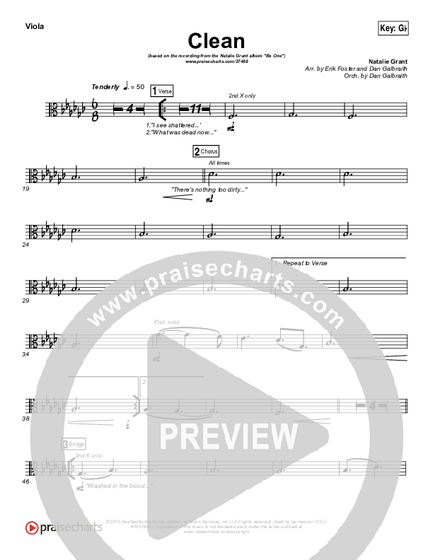 Clean Viola (Natalie Grant)