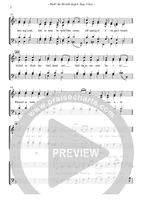 Hark The Herald-Angels Sing (with Fanfare and Descant) Choir Vocals (SATB) (The New Irish Choir And Orchestra)