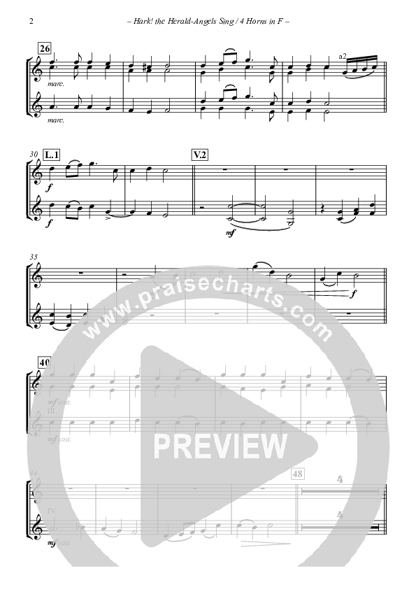 Hark The Herald-Angels Sing (with Fanfare and Descant) Trumpet 1/2/3 (The New Irish Choir And Orchestra)