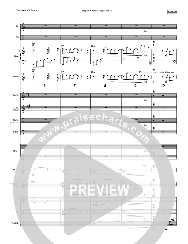 Prepare A Place Orchestration (Michael W. Smith / Christine Dente)