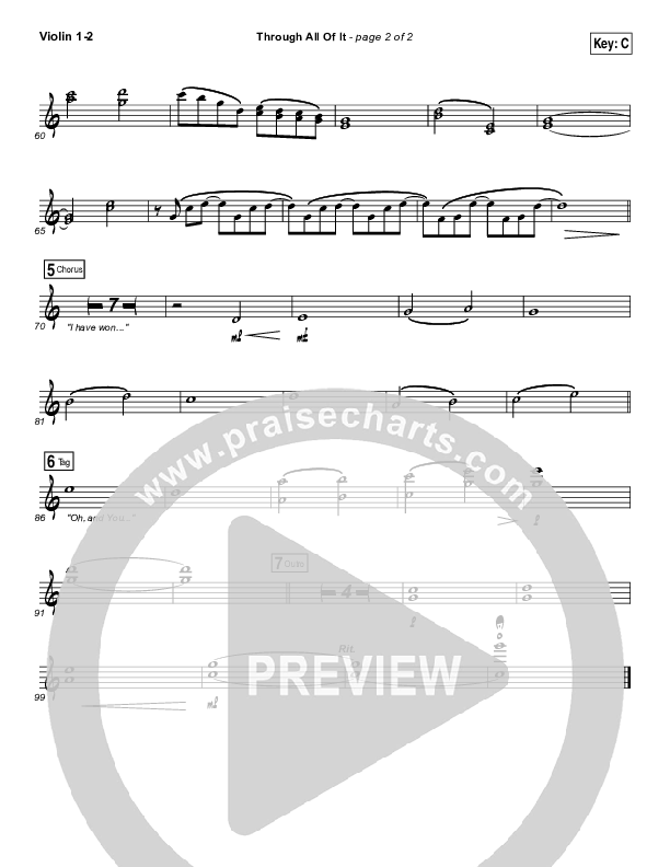 Through All Of It Violin 1/2 (Colton Dixon)