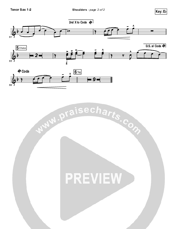 Shoulders Tenor Sax 1/2 (for KING & COUNTRY)