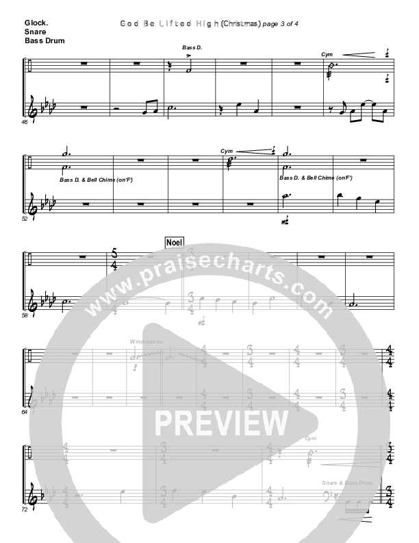 God Be Lifted High (Mary's Song) Drum Set (Frank Ralls / Evalina Ralls)