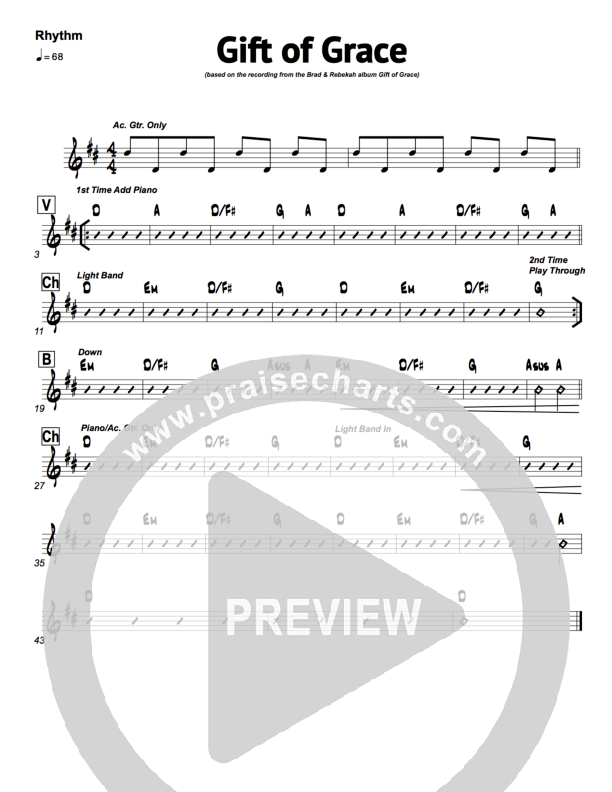 Gift of Grace Rhythm Chart (Brad & Rebekah)