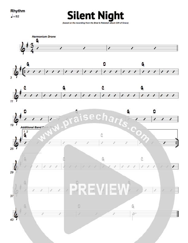Silent Night Rhythm Chart (Brad & Rebekah)