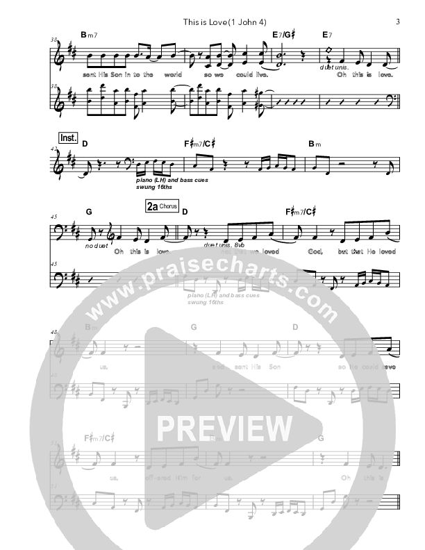 This Is Love Lead Sheet (Doorpost Songs / Dave and Jess Ray)