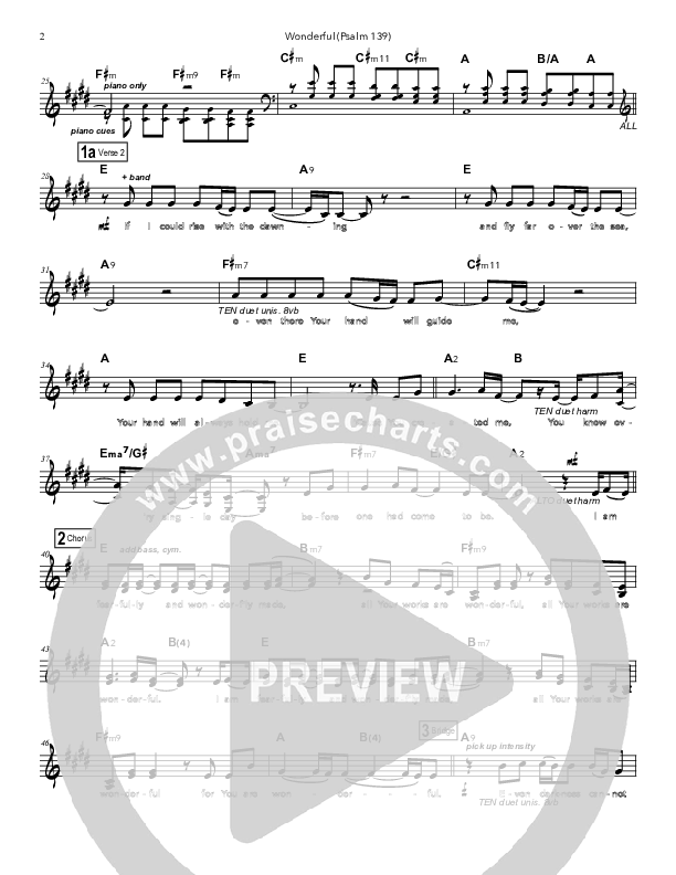 Wonderful Lead Sheet (Doorpost Songs / Dave and Jess Ray)