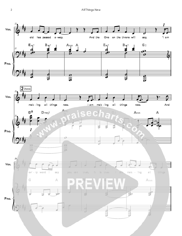 All Things New Lead & Piano (Doorpost Songs / Dave and Jess Ray)