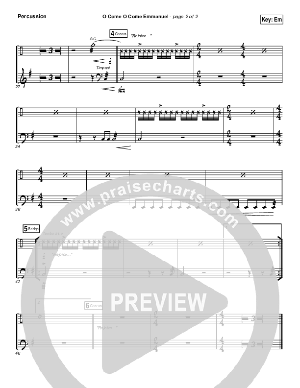 O Come O Come Emmanuel Percussion (Austin Stone Worship / Aaron Ivey)