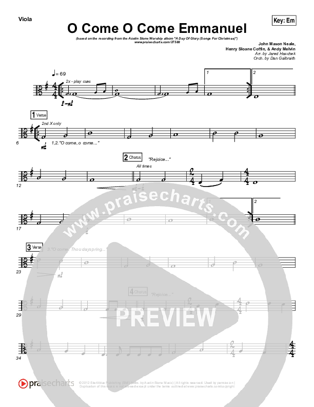 O Come O Come Emmanuel Viola (Austin Stone Worship / Aaron Ivey)