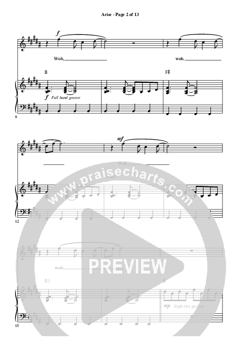 Arise Piano/Vocal (SAT) (Highlands Worship)
