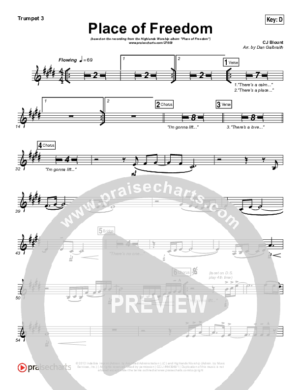 Place Of Freedom Trumpet 3 (Highlands Worship)