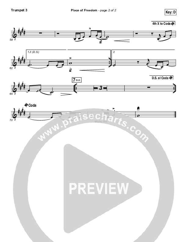 Place Of Freedom Trumpet 3 (Highlands Worship)