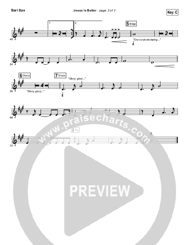 Jesus Is Better Bari Sax (Austin Stone Worship / Aaron Ivey)