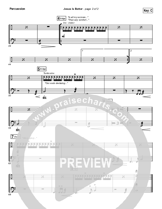 Jesus Is Better Percussion (Austin Stone Worship / Aaron Ivey)