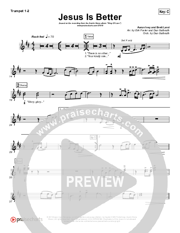 Jesus Is Better Trumpet 1,2 (Austin Stone Worship / Aaron Ivey)