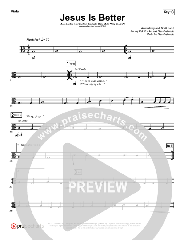 Jesus Is Better Viola (Austin Stone Worship / Aaron Ivey)