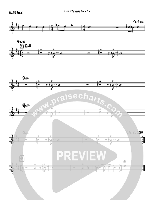 Little Drummer Boy (Instrumental) Alto Sax (Brad Henderson)