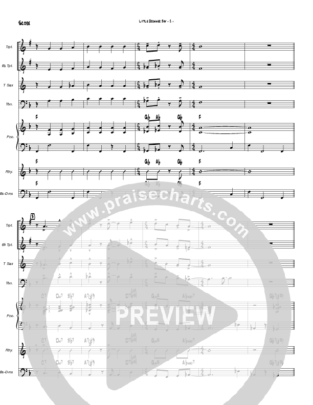 Little Drummer Boy (Instrumental) Conductor's Score (Brad Henderson)