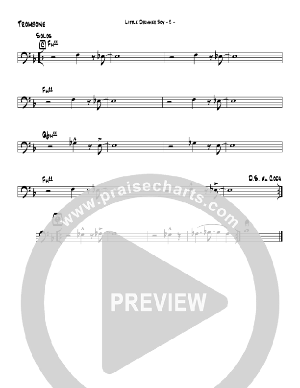 Little Drummer Boy (Instrumental) Trombone (Brad Henderson)