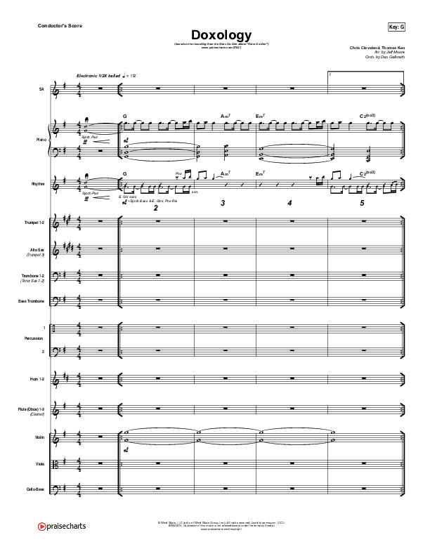 Doxology Orchestration (Stars Go Dim)