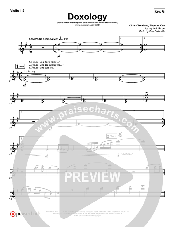 Doxology String Pack (Stars Go Dim)