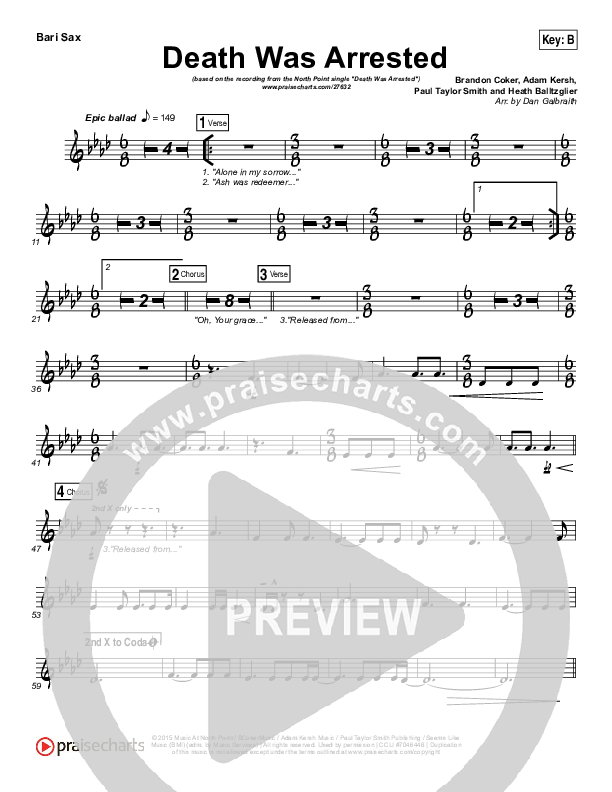 Death Was Arrested Bari Sax (North Point Worship)