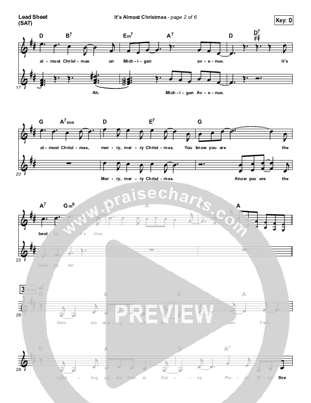 It's Almost Christmas Lead (SAT) (Jon Guerra / Valerie Guerra)