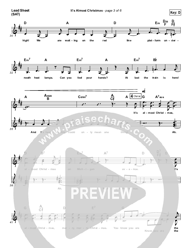 It's Almost Christmas Lead (SAT) (Jon Guerra / Valerie Guerra)