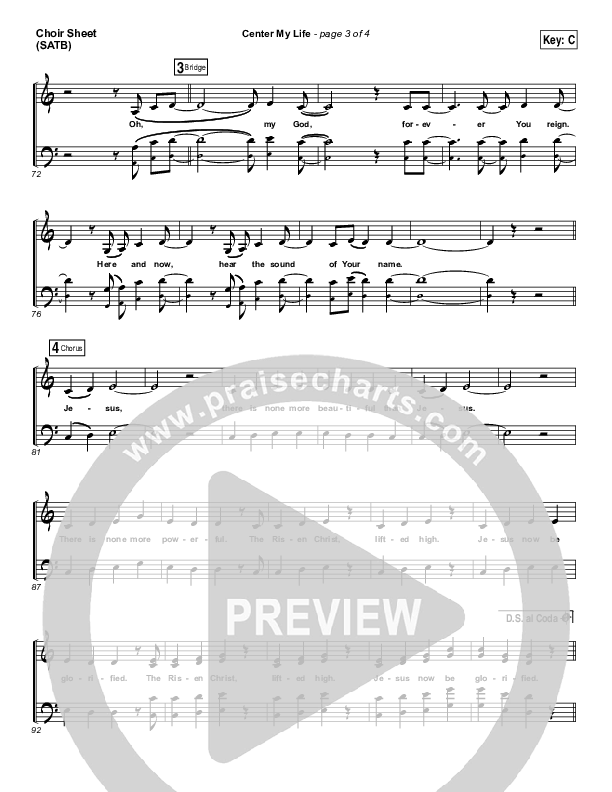 Center My Life Choir Vocals (SATB) (Austin Stone Worship)
