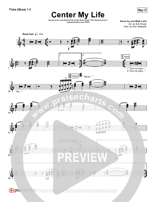 Center My Life Flute/Oboe 1/2/3 (Austin Stone Worship)