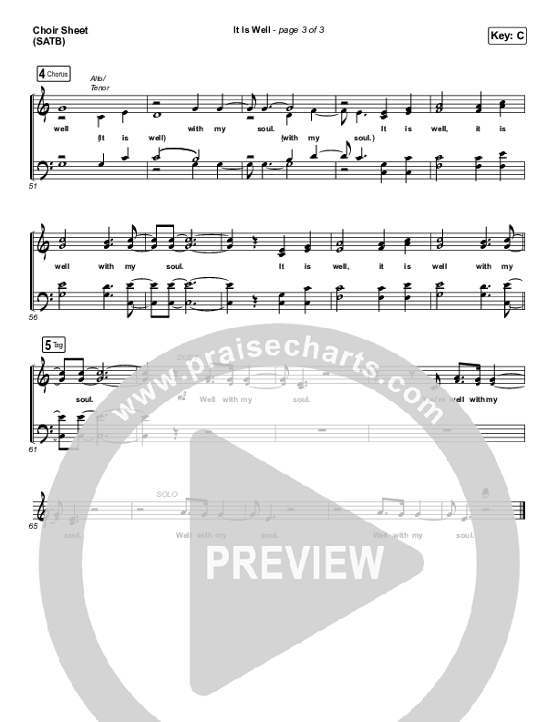 It Is Well Choir Vocals (SATB) (Austin Stone Worship)