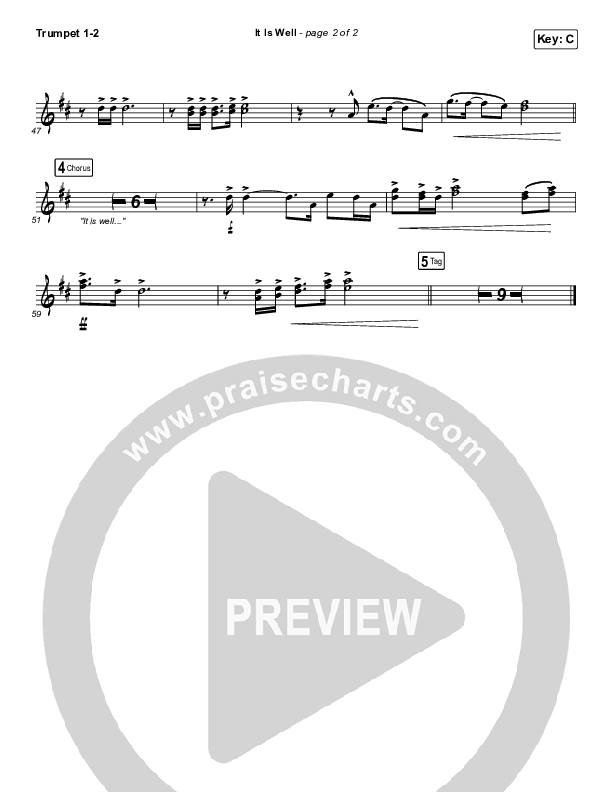 It Is Well Trumpet 1,2 (Austin Stone Worship)