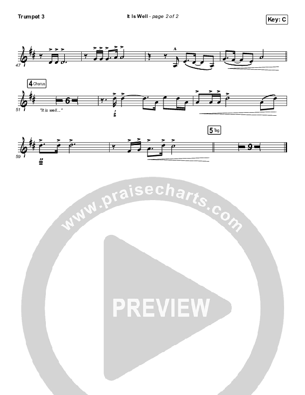 It Is Well Trumpet 3 (Austin Stone Worship)