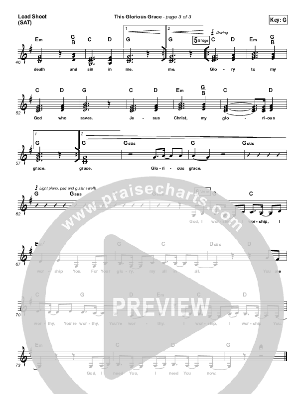 This Glorious Grace Lead (SAT) (Austin Stone Worship)