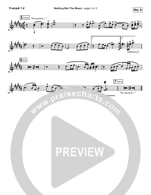 Nothing But The Blood Trumpet 1,2 (Austin Stone Worship)