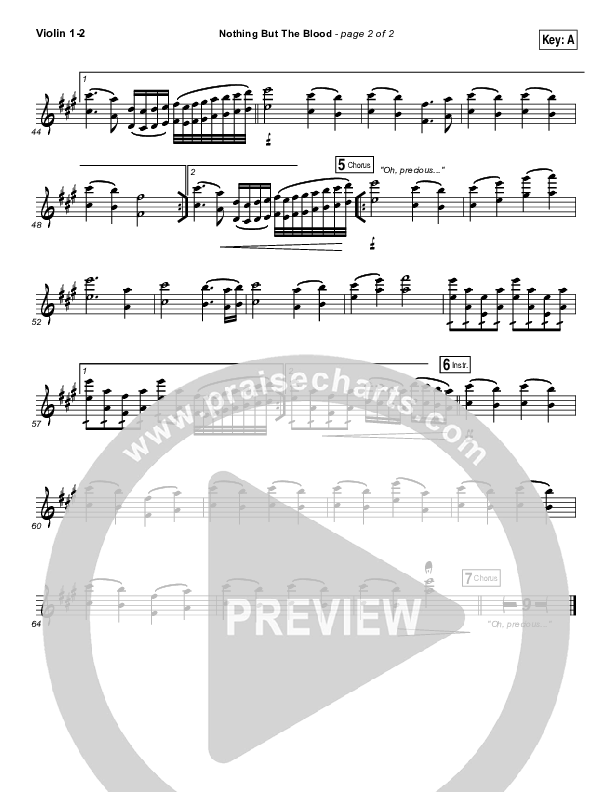 Nothing But The Blood Violin 1/2 (Austin Stone Worship)