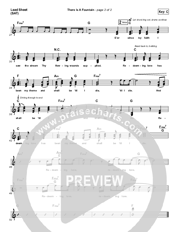 There Is A Fountain Lead (SAT) (Austin Stone Worship)