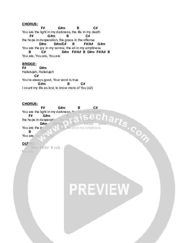You Are Chords & Lyrics (Kellie & Kristen)