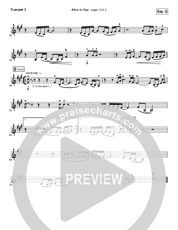 Alive In You Trumpet 3 (Jesus Culture / Kim Walker-Smith)