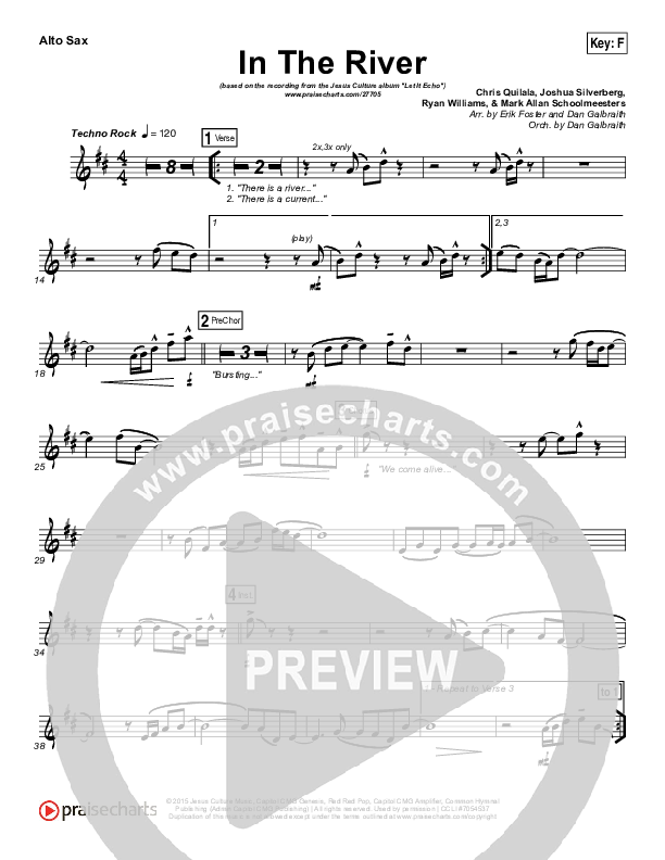 In The River Alto Sax (Jesus Culture / Kim Walker-Smith)