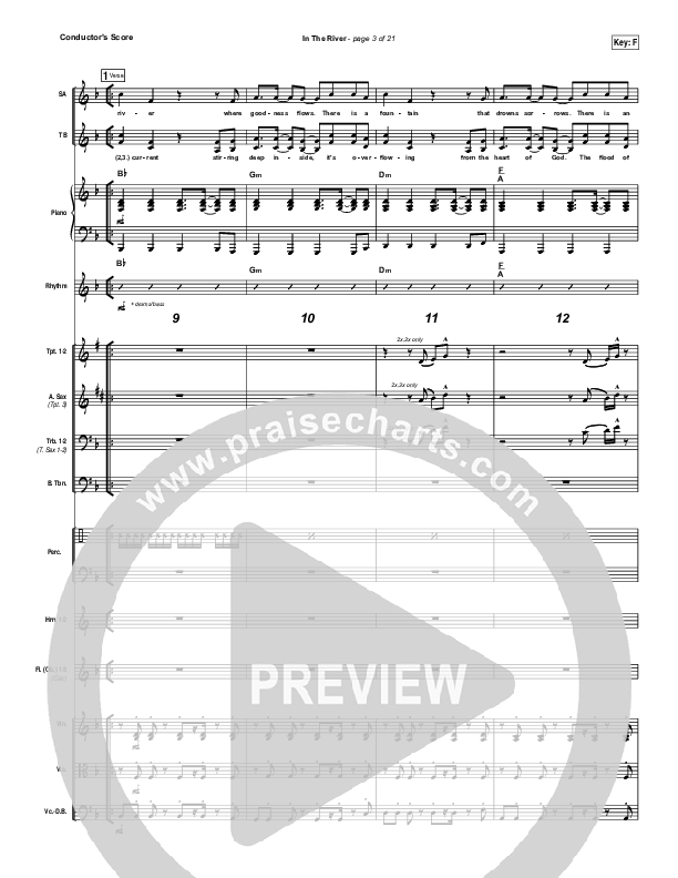 In The River Conductor's Score (Jesus Culture / Kim Walker-Smith)