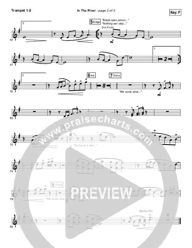 In The River Trumpet 1,2 (Jesus Culture / Kim Walker-Smith)